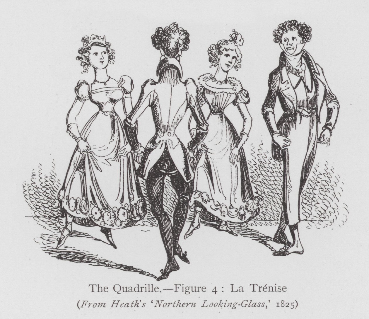 Dancing: The Quadrille, Figure 4, La Trenise by English School