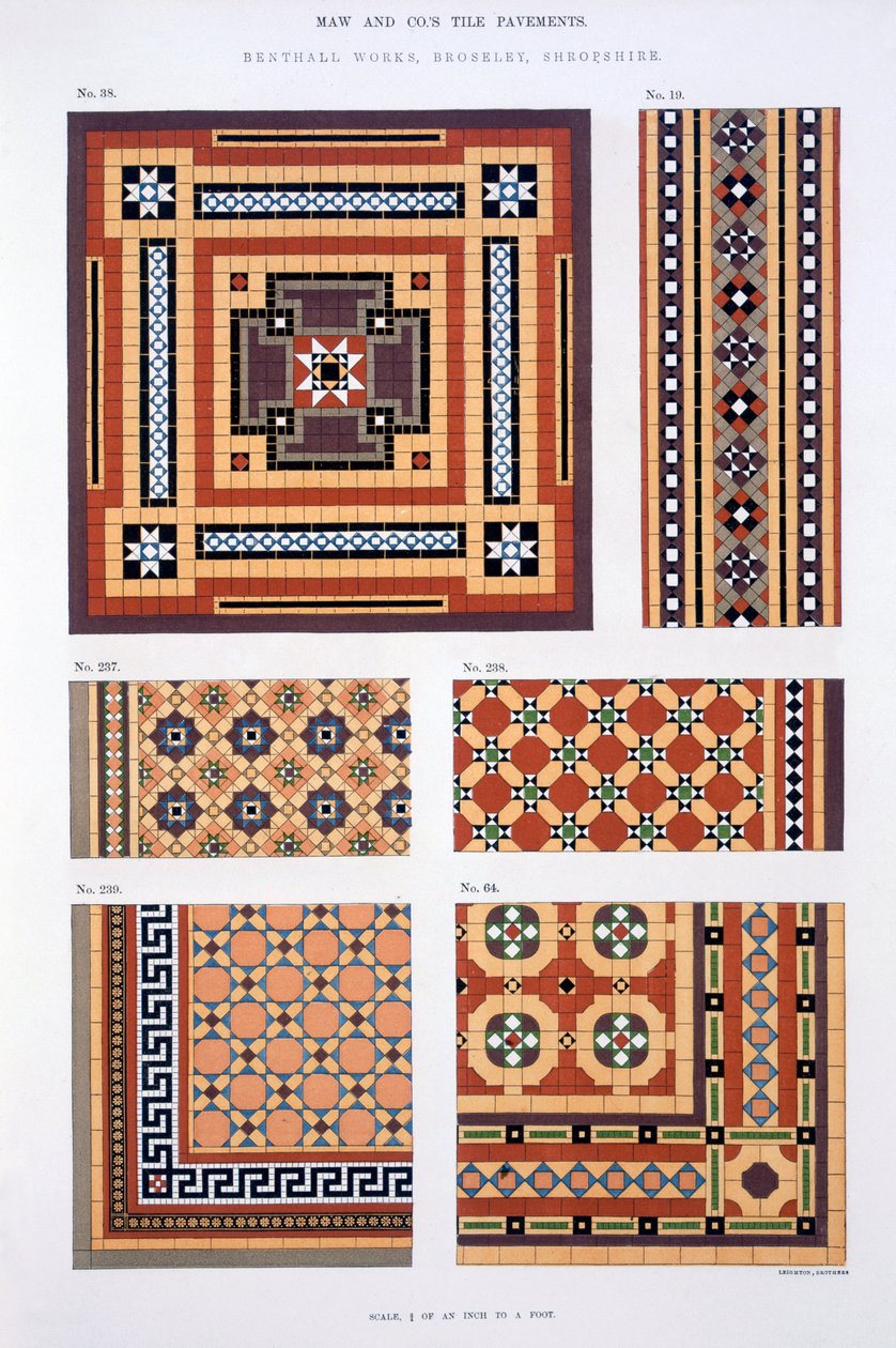 Designs from the Trade Catalogue of Maw & Sons Tile Pavements