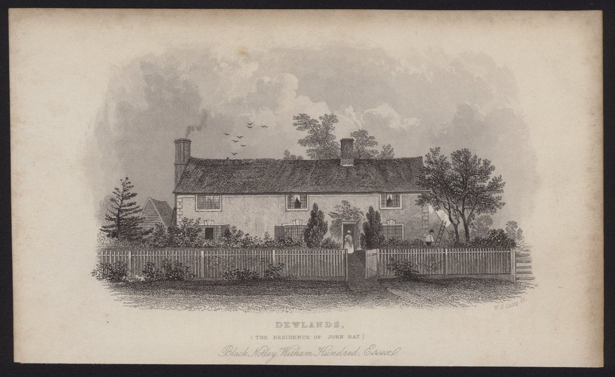 Dewlands, the Residence of John Ray, Black Notley, Witham Hundred, Essex by English School