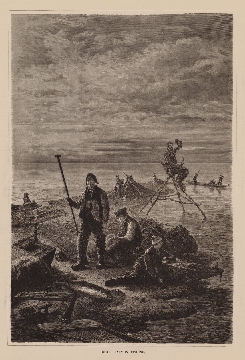 Dutch Salmon Fishing by English School