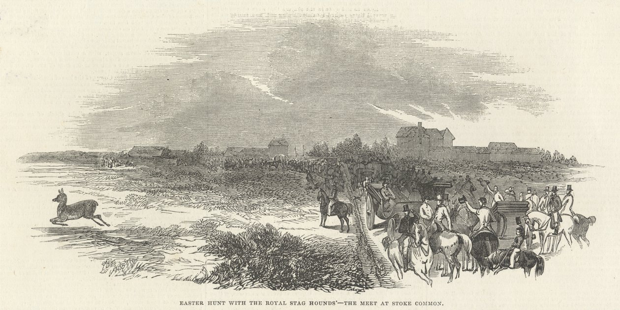 Easter Hunt with the Royal Stag Hounds: The Meet at Stoke Common (from 