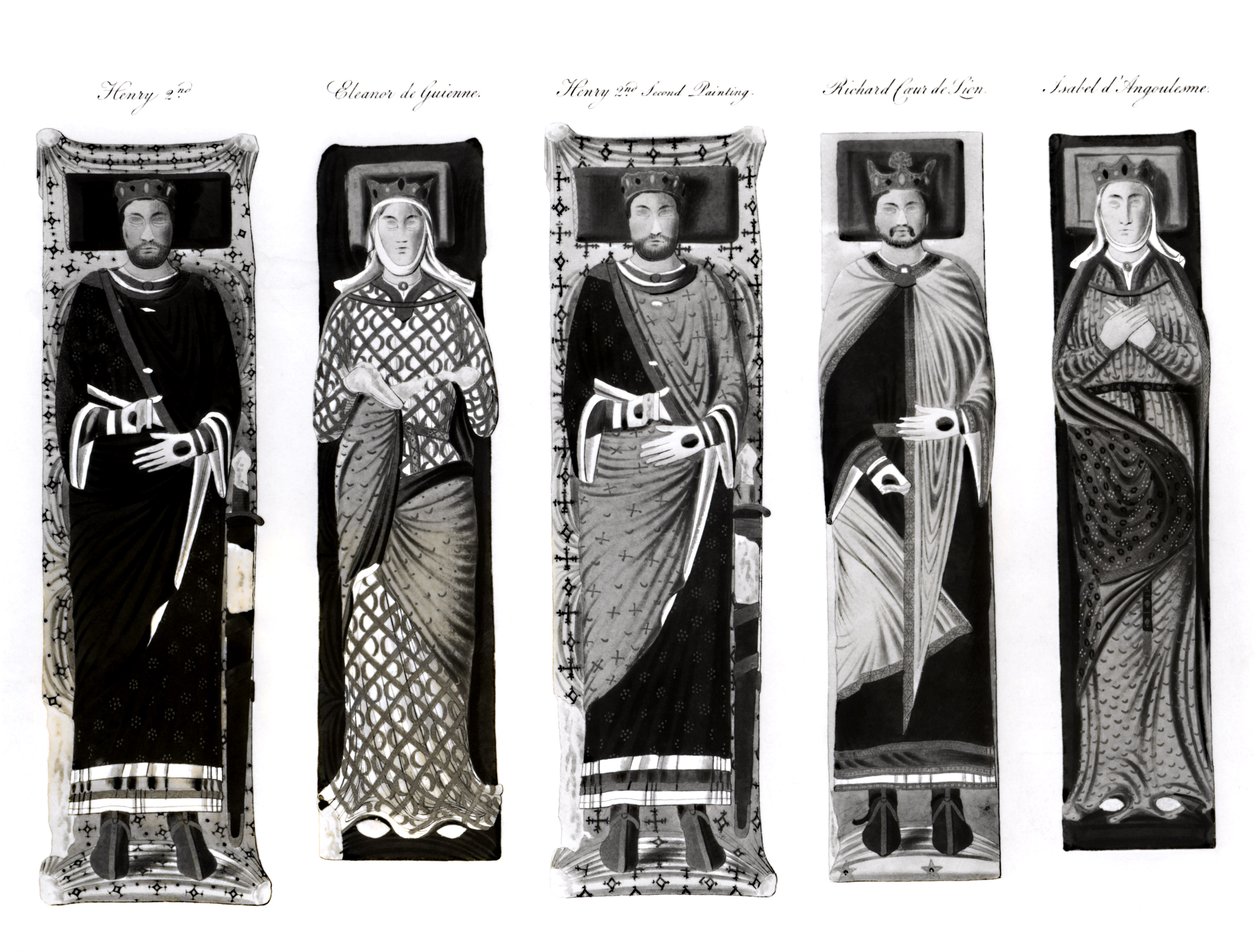 Effigies of Henry II, Eleanor of Aquitaine, Richard Coeur de Lion, and Isabel d