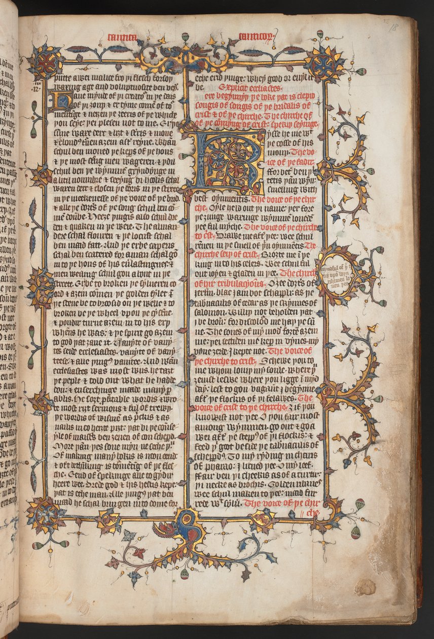 Egerton 617, Wycliffite Bible, before 1397 by English School