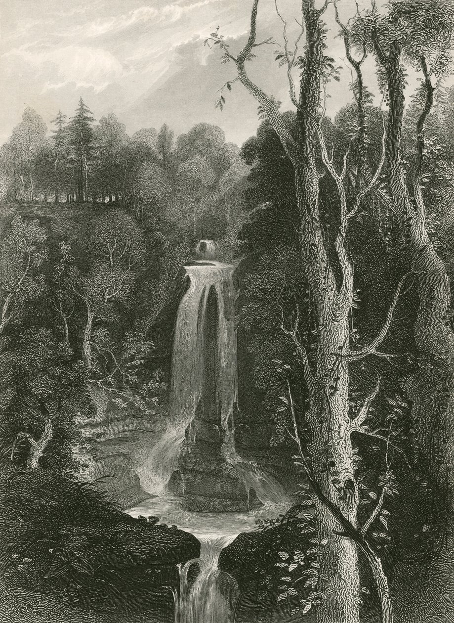 Falls of Acharn by English School