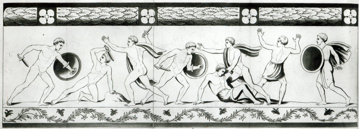 Frieze on the Pillar of the Grotta del Cardinale by English School