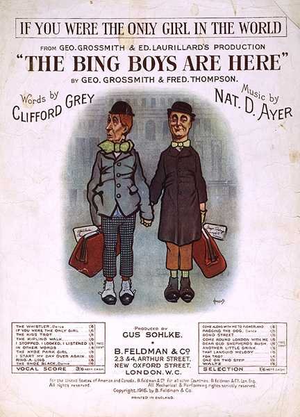 Front Cover of the Music Score for 