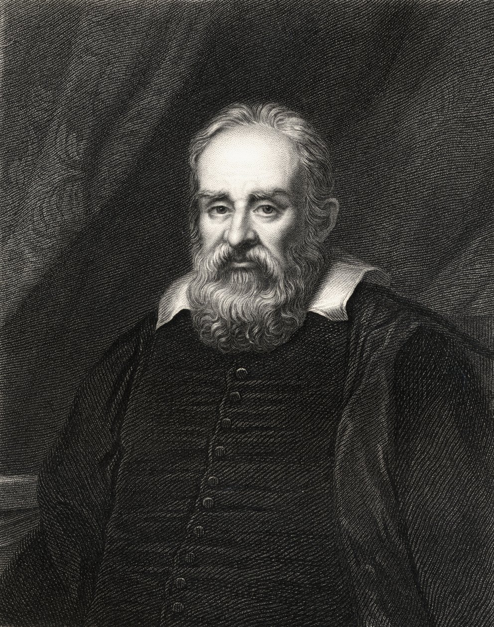 Galileo Galilei from The Gallery of Portraits, published 1833 by English School
