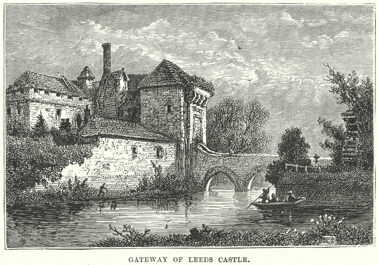 Gateway of Leeds Castle by English School