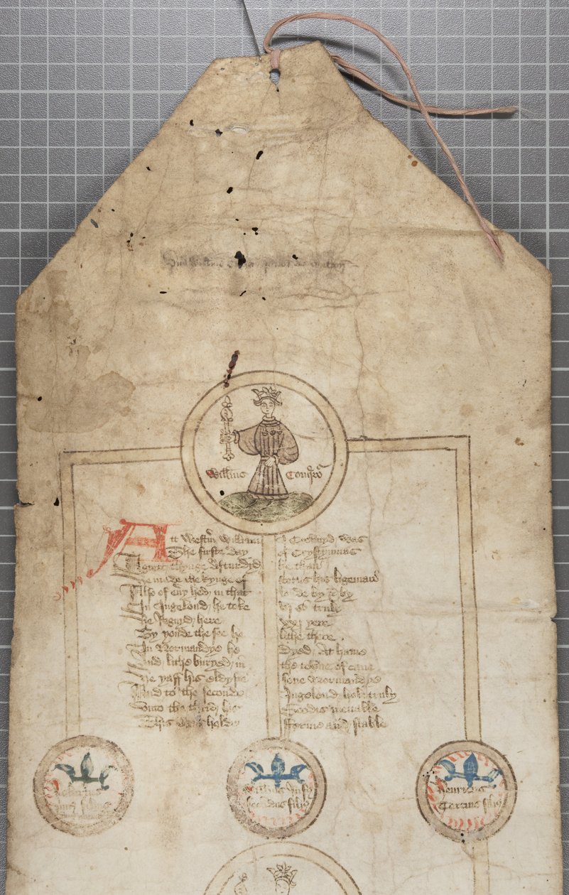 Genealogical Roll of the Kings of England, c.1440-79 by English School