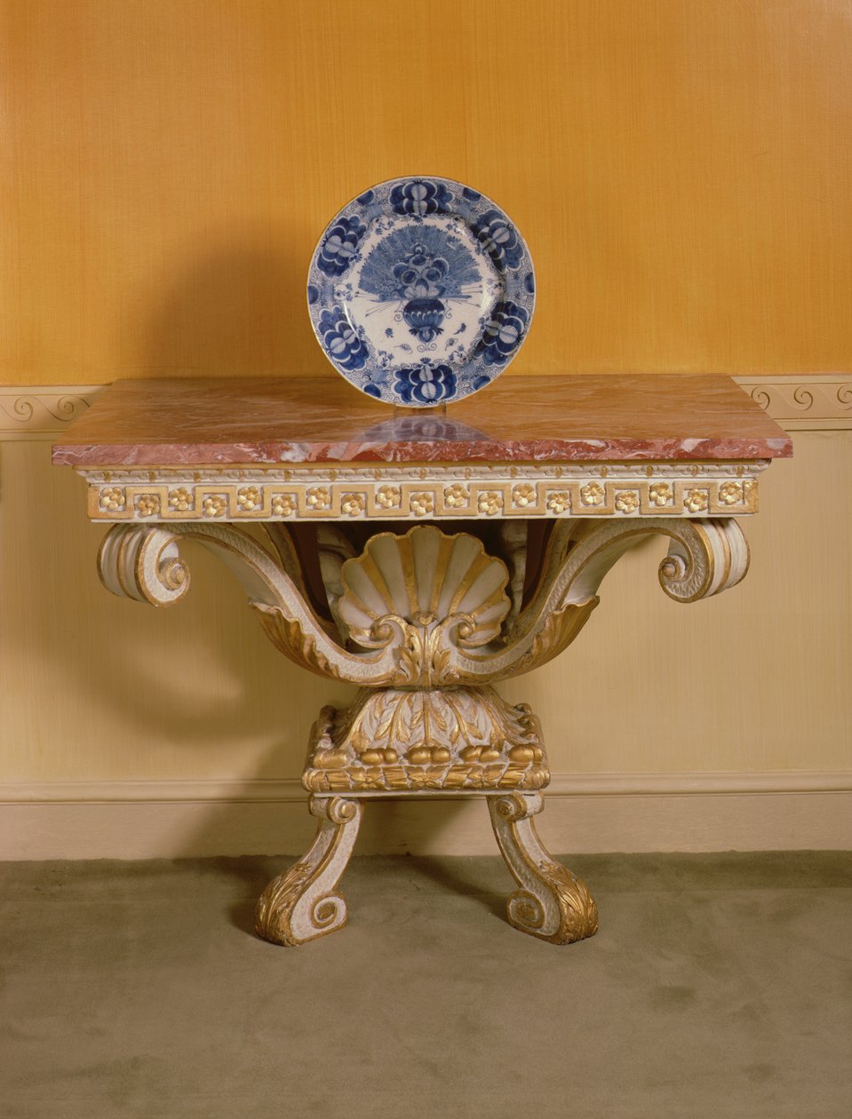 George II console table with marble top, Palladian style, c.1750 by English School
