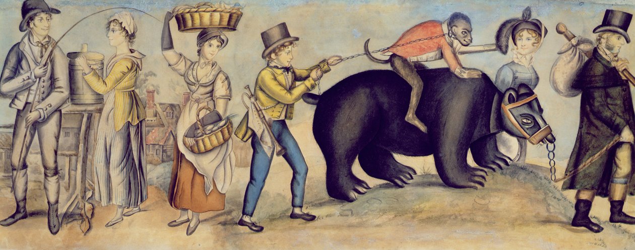 Going to the Fair (detail), c.1815 by English School