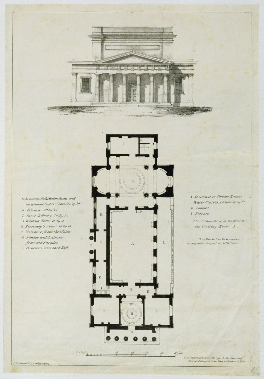Ground Plan of the Lower Assembly Rooms, Bath, engraved by Charles ...