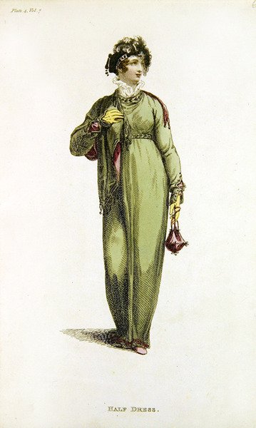 Half Dress, Fashion Plate from Ackermann