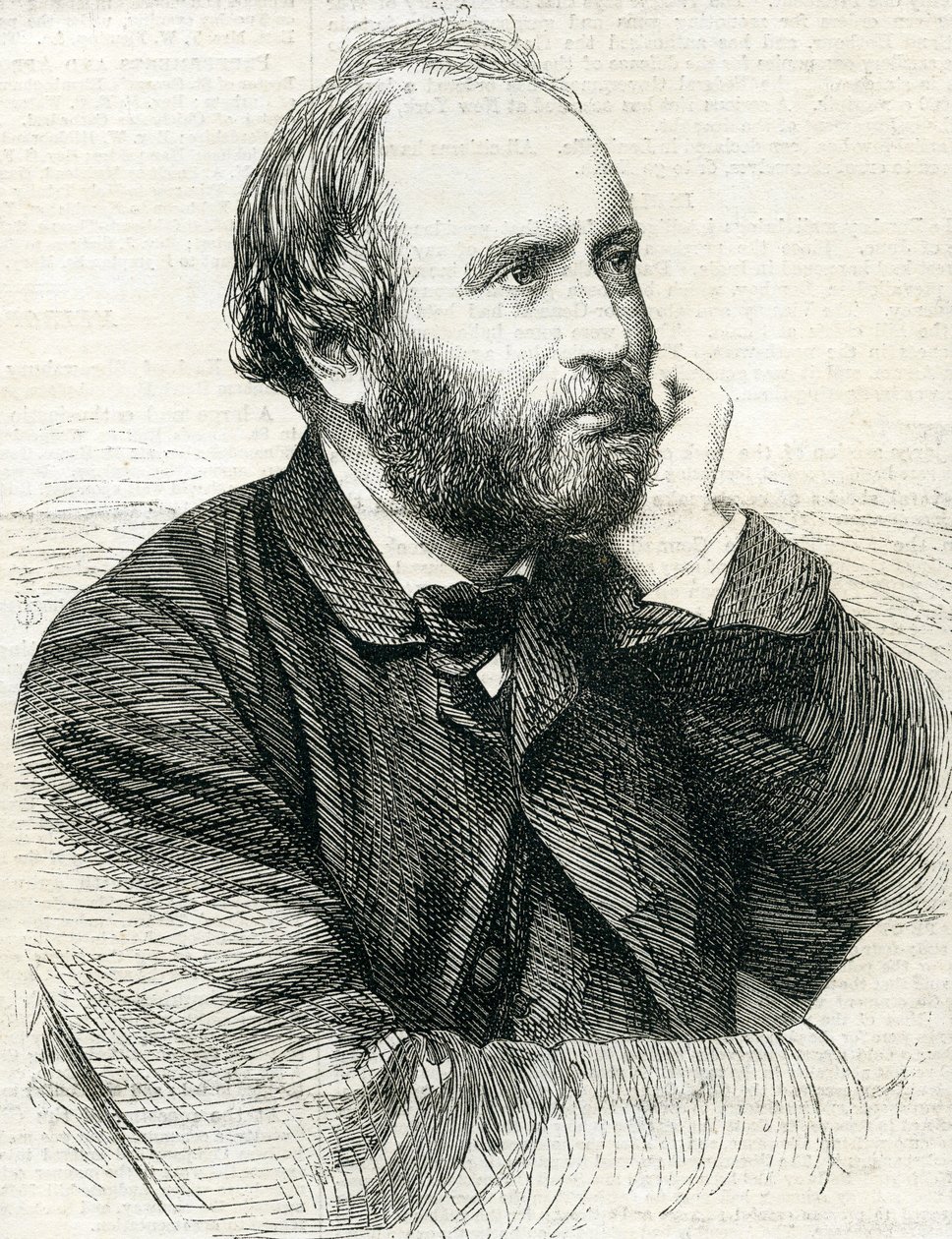 Henry Le Jeune A.R.A. from the Illustrated London News 25th July, 1863 by English School