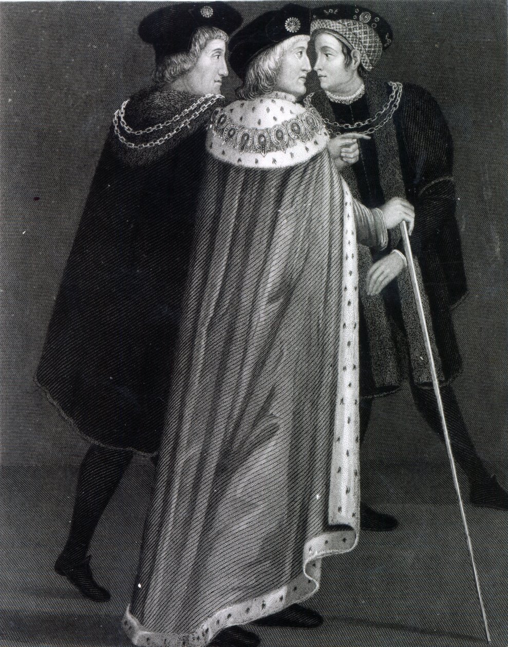 Henry VII with Richard Empson and Sir Edmund Dudley by English School