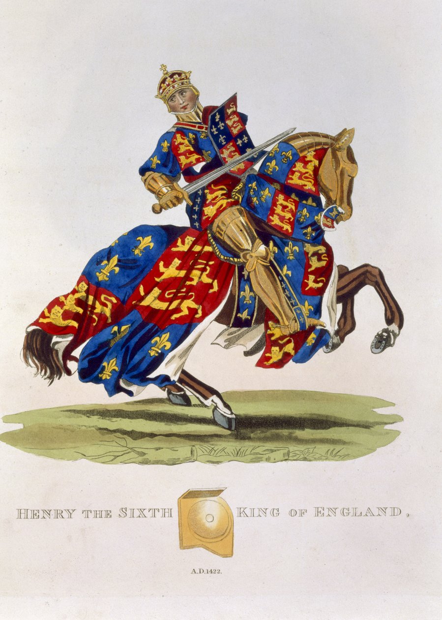 Henry VI, King of England (1421-71), 1422, from Ancient Armour by Samuel Rush Meyrick, 1824 by English School