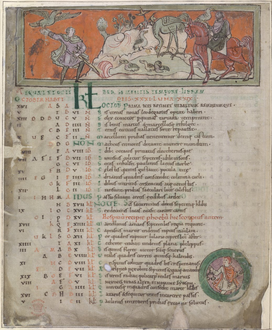 Hunting with the falcon, from an 