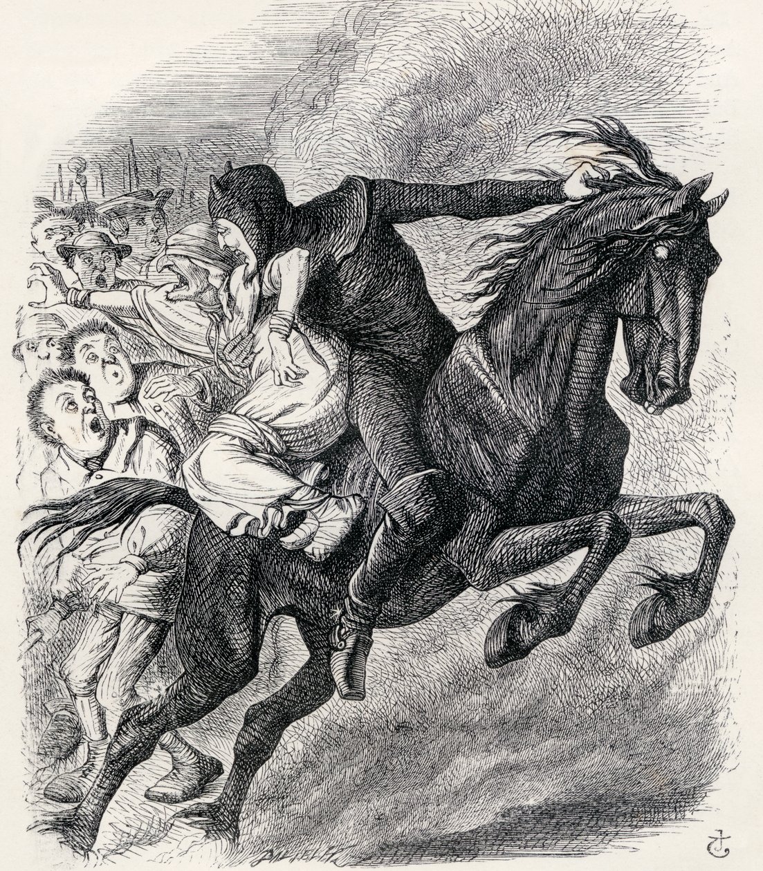 Illustration after J. Tenniel for the poem 