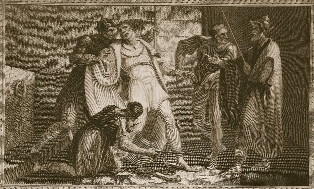 Imprisonment of Stephen, Illustration from David Hume