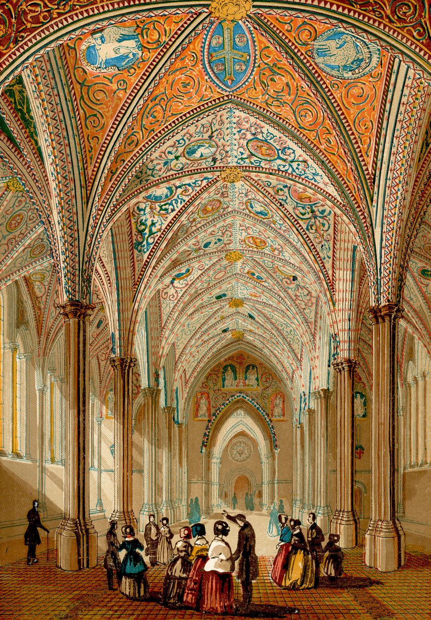 Interior of the Temple Church by English School