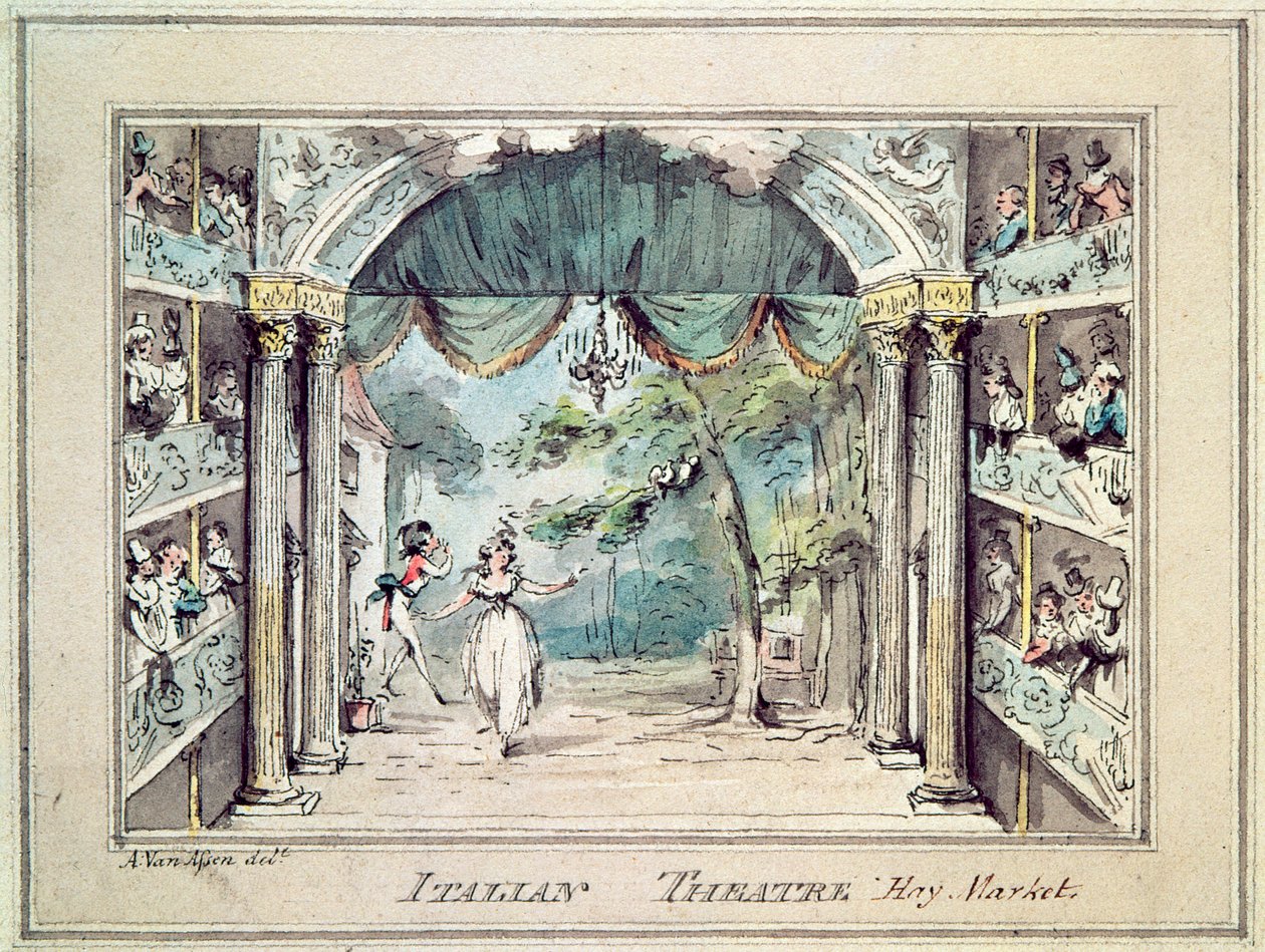Italian Theatre, Haymarket by English School