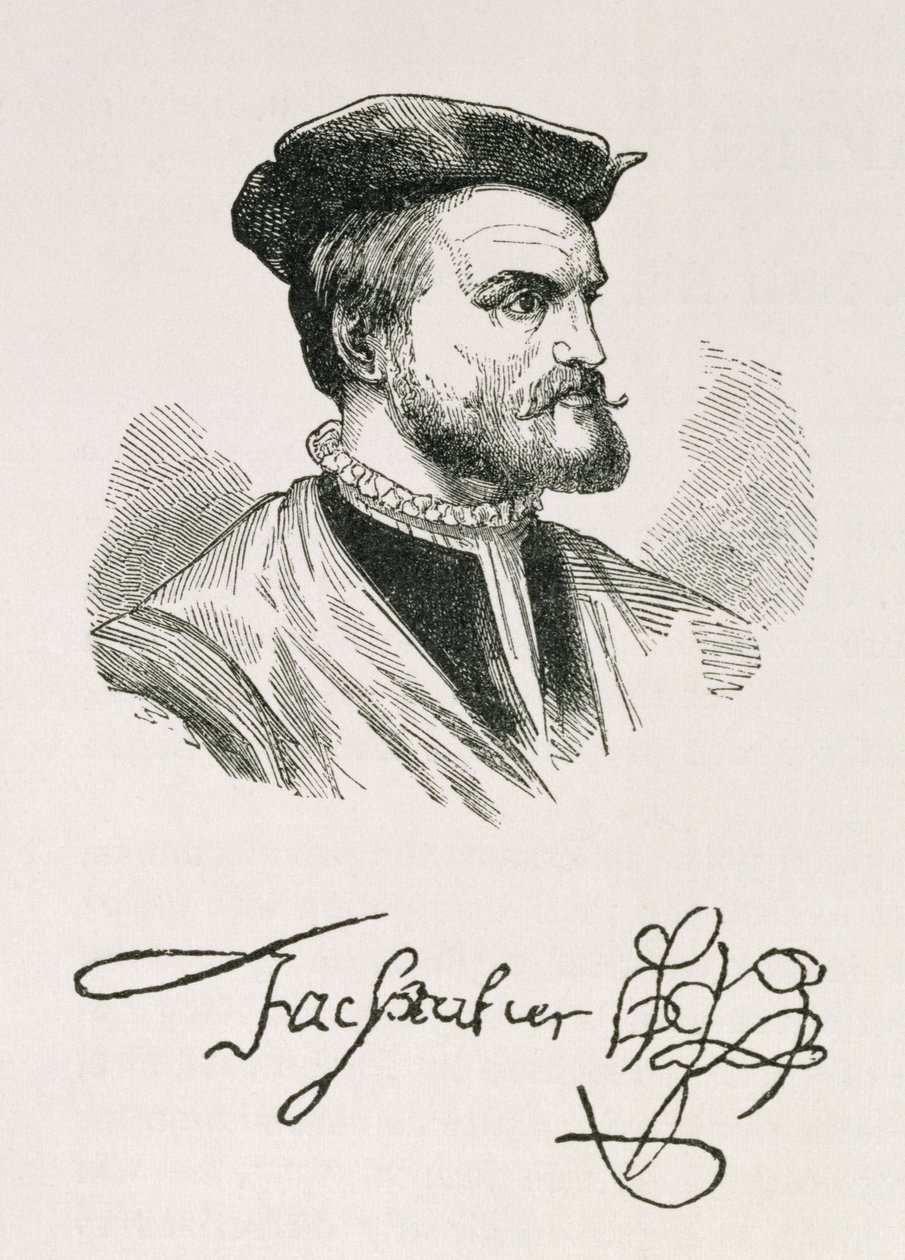 Jacques Cartier illustration from Volume IV of 
