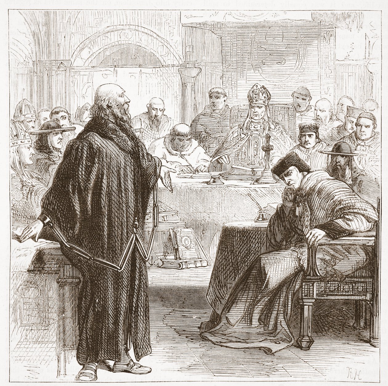 Jerome speaking at his trial by English School