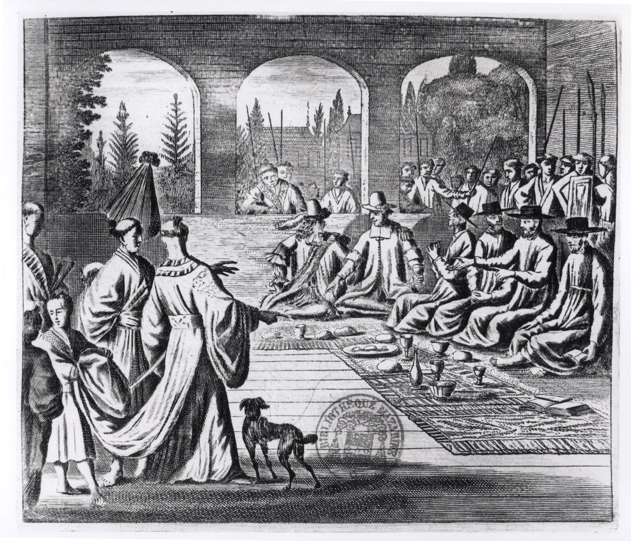 Jesuits with Dutch and Portuguese merchants at the court of the ...