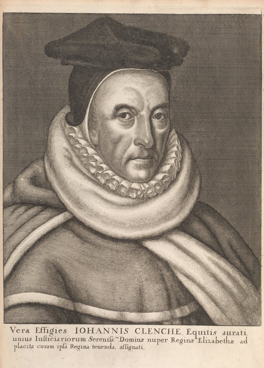 John Clenche, from Historical Memorials of the English Laws by William Dugdale, London 1666 by English School