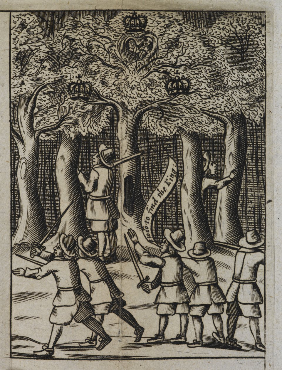 King Charles II hiding in Boscobel Woods, from 