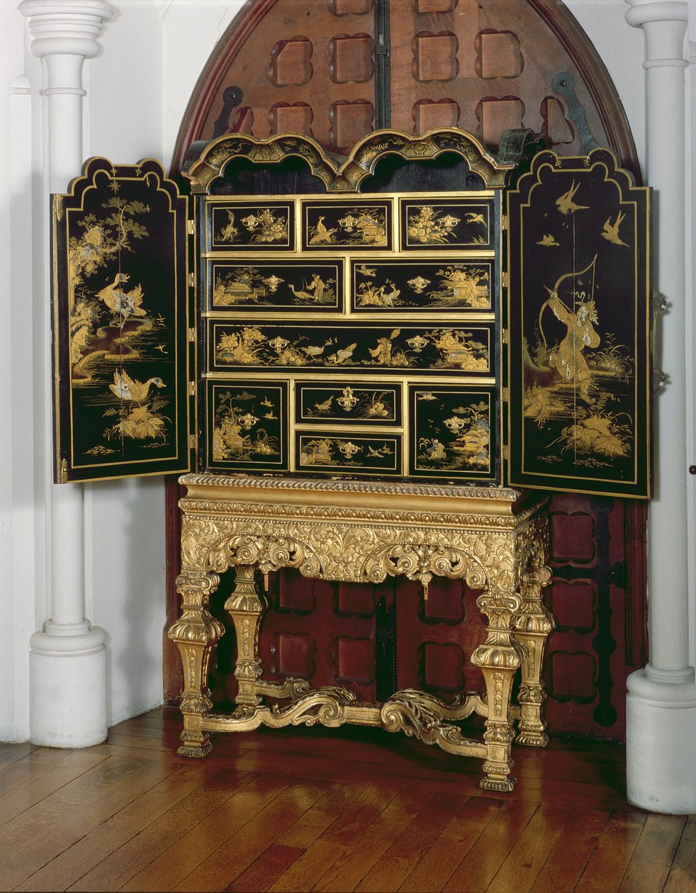Lacquer Cabinet, William and Mary Period by English School