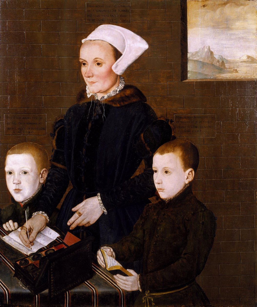 Lady Ingram and Her Two Sons Martin and Steven by English School