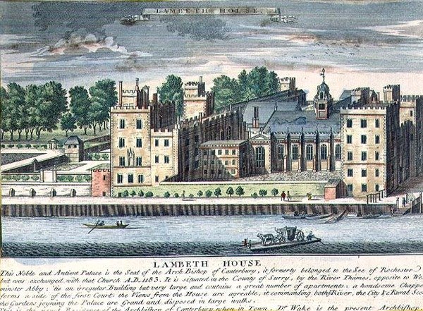 Lambeth House, Residence of the Archbishop of Canterbury, c.1715-37 by English School