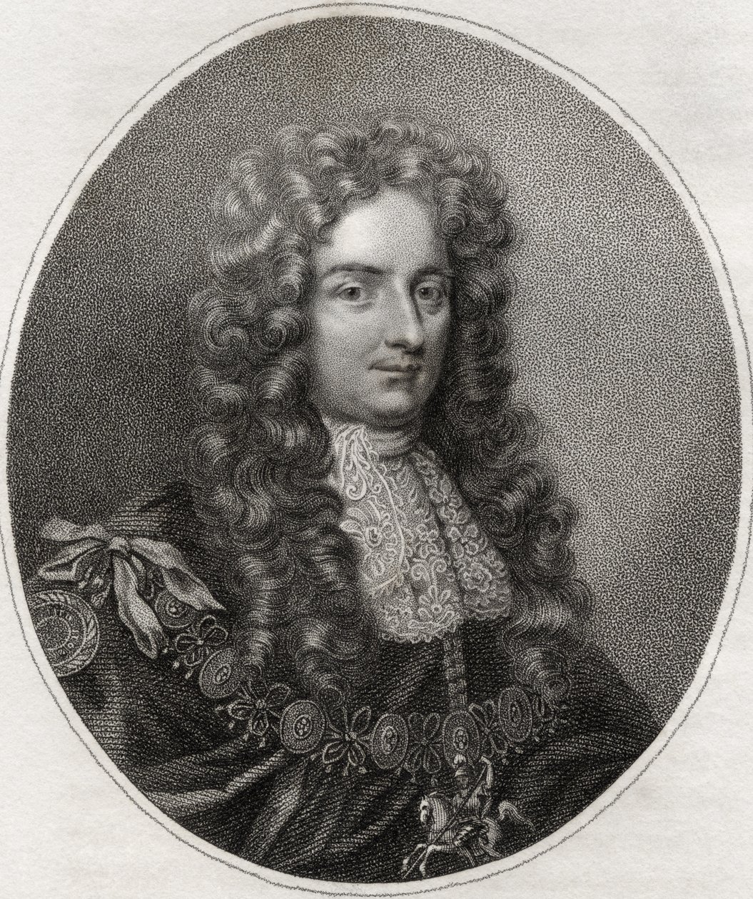 Laurence Hyde, engraved by Bocquet, illustration from 