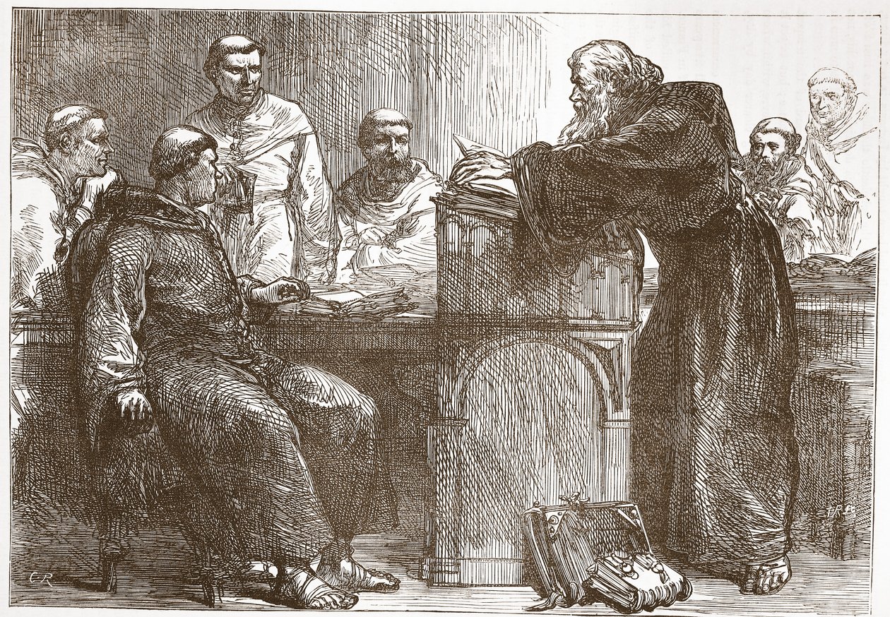 Lefevre Lecturing at the Sorbonne by English School