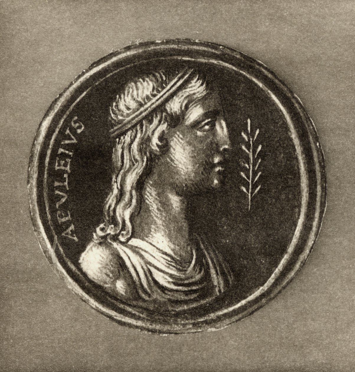 Lucius Apuleius, from the frontispiece to The Story of Cupid and Psyche by Lucius Apuleius, published in 1903 by English School