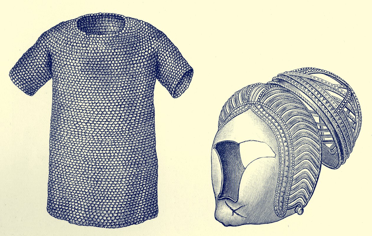 Mailcoat and Silver Helmet, Before 450 A.D., from 