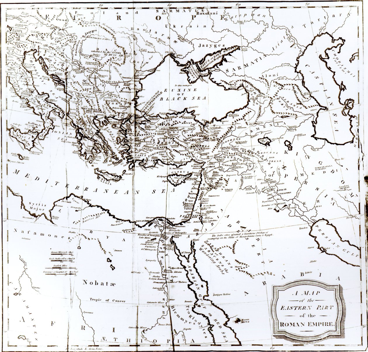 Map of the Eastern Part of the Roman Empire, from 
