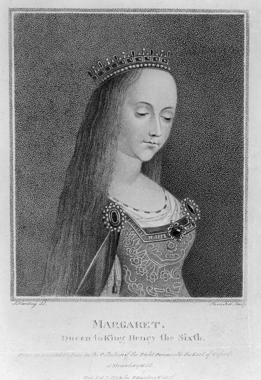 Margaret of Anjou, After an Ancient Picture in the Collection of the Right Honourable the Earl of Oxford, 1792 by English School