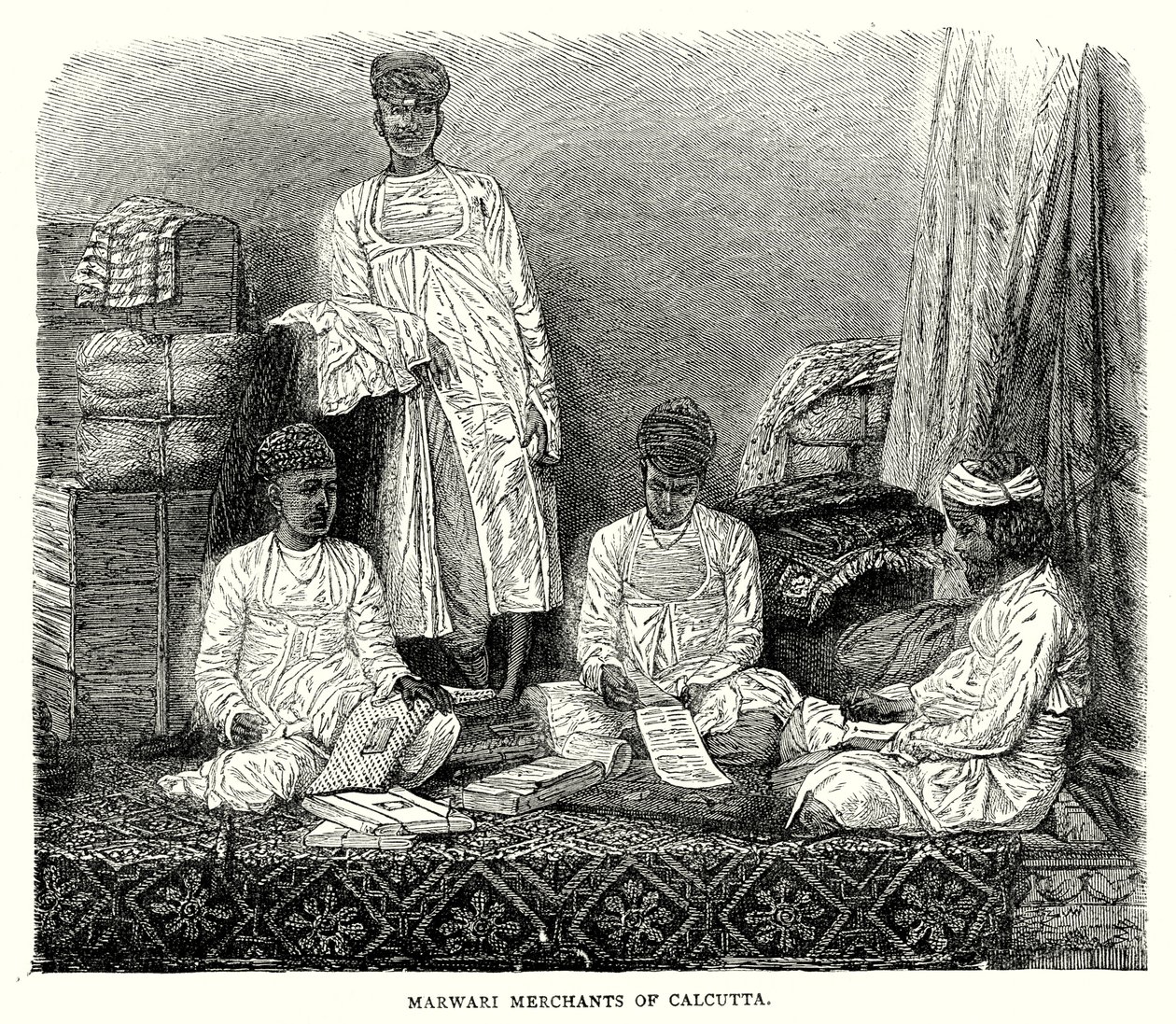 Marwari Merchants of Calcutta by English School