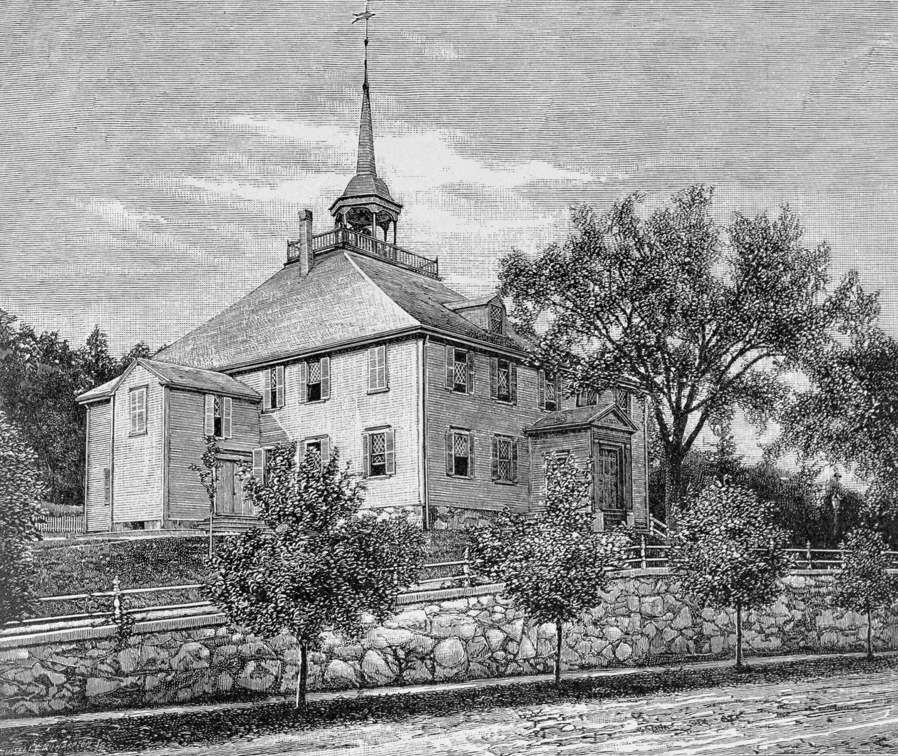 Meeting House at Hingham, illustration from Volume III of 