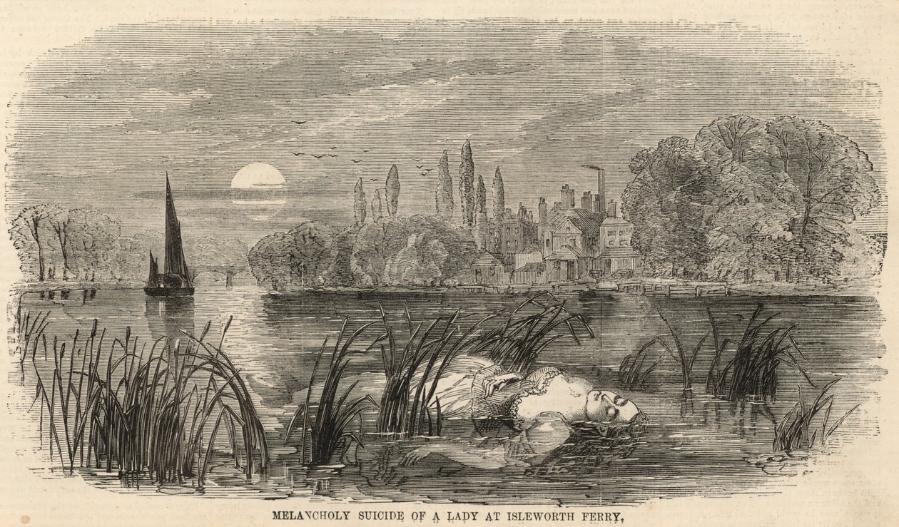Melancholy Suicide of a Lady at Isleworth Ferry by English School