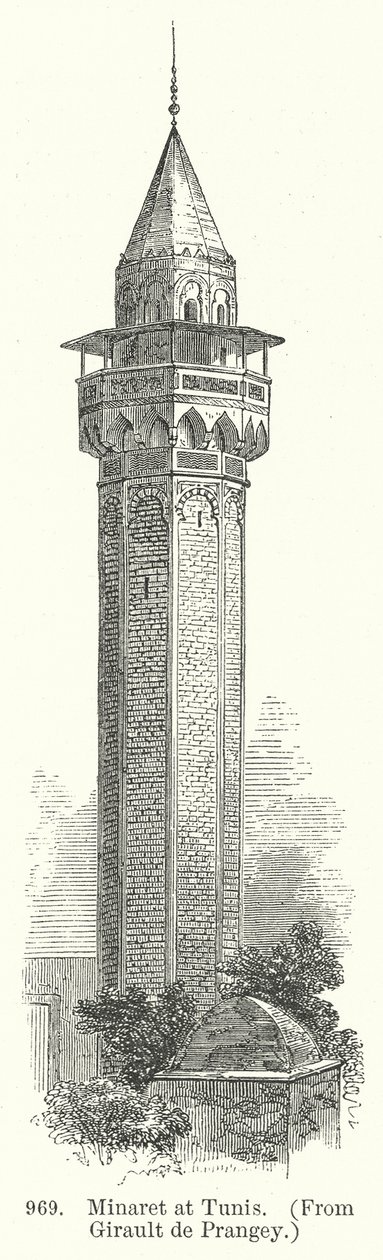 Minaret at Tunis by English School