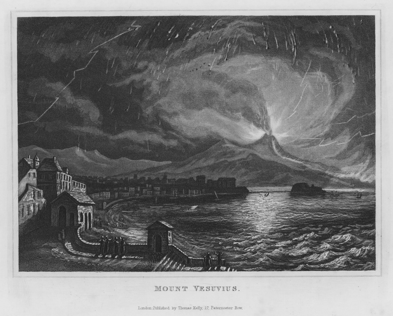 Mount Vesuvius by English School