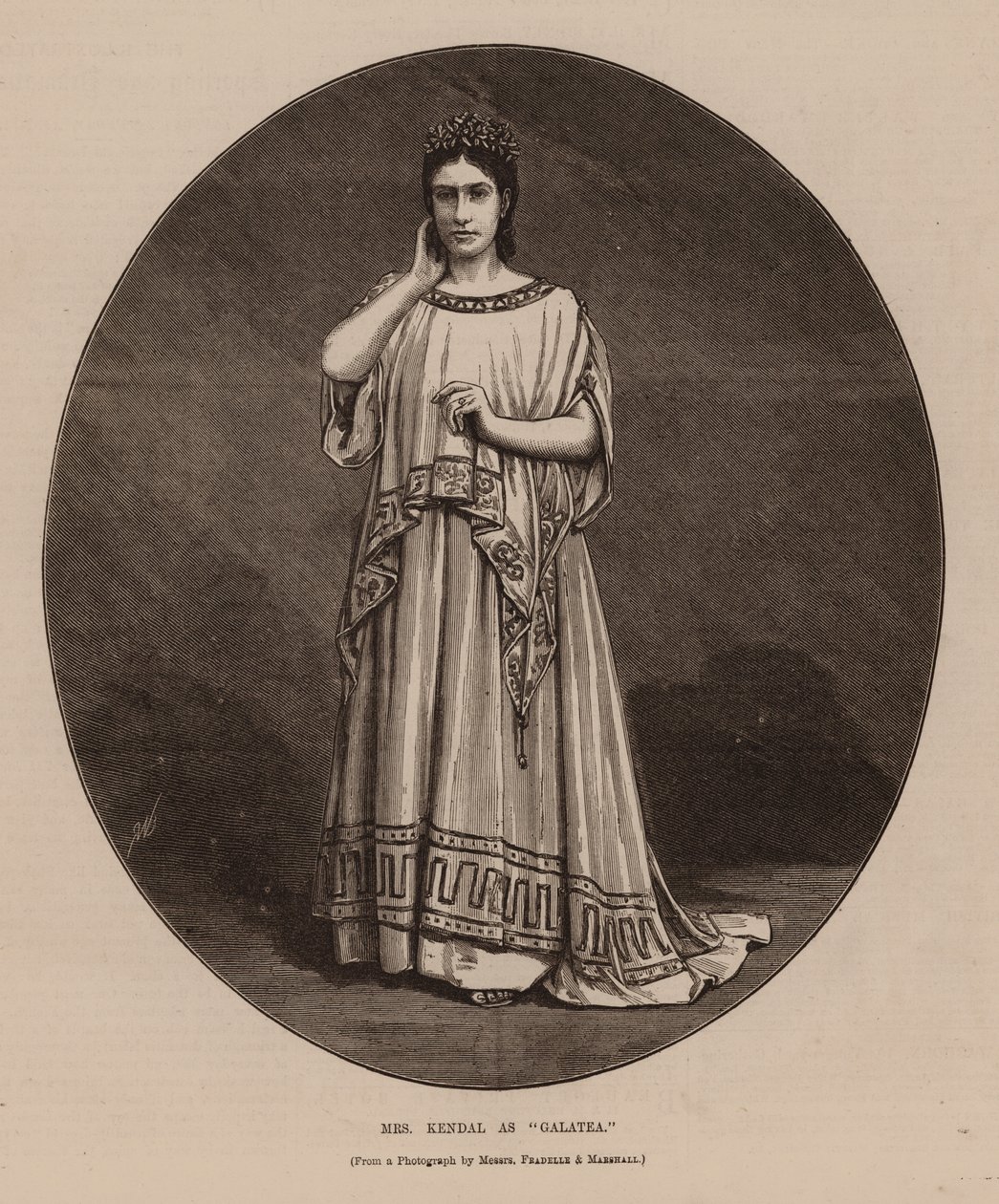 Mrs Kendal as "Galatea" by English School