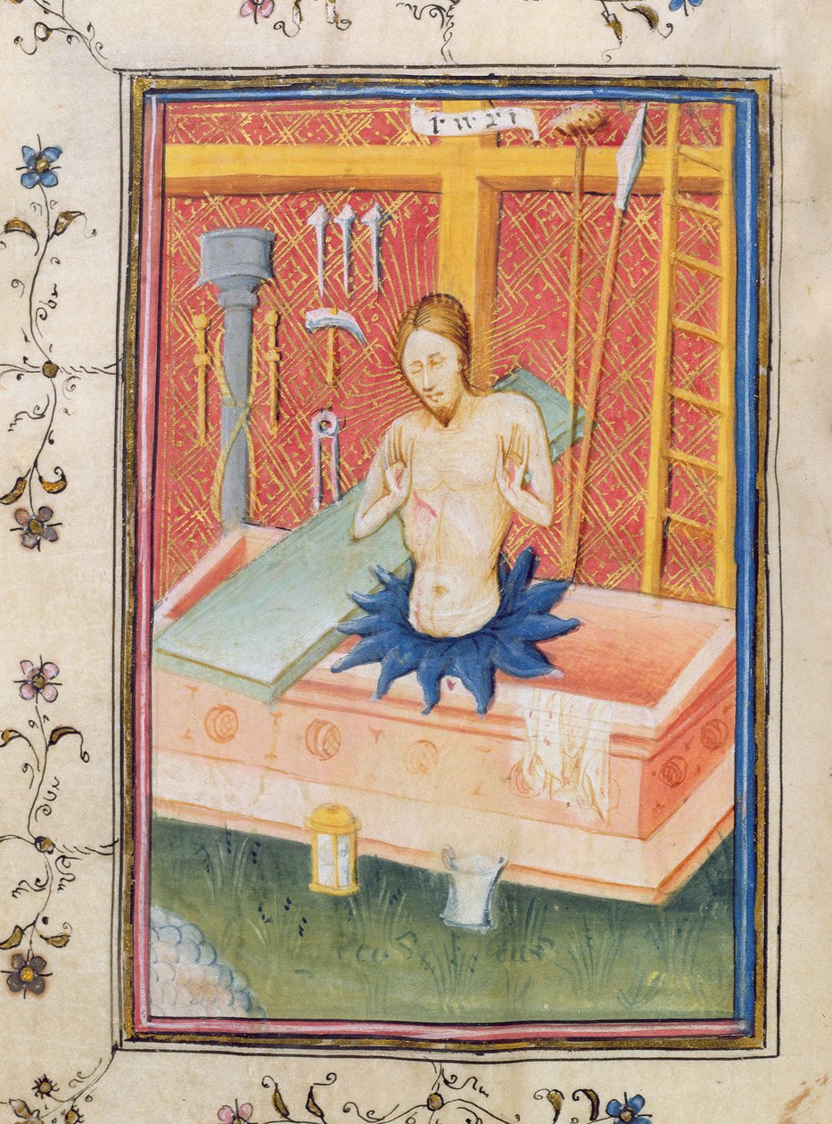 Christ with the Instruments of the Passion, from the Knightley Psalter by English School