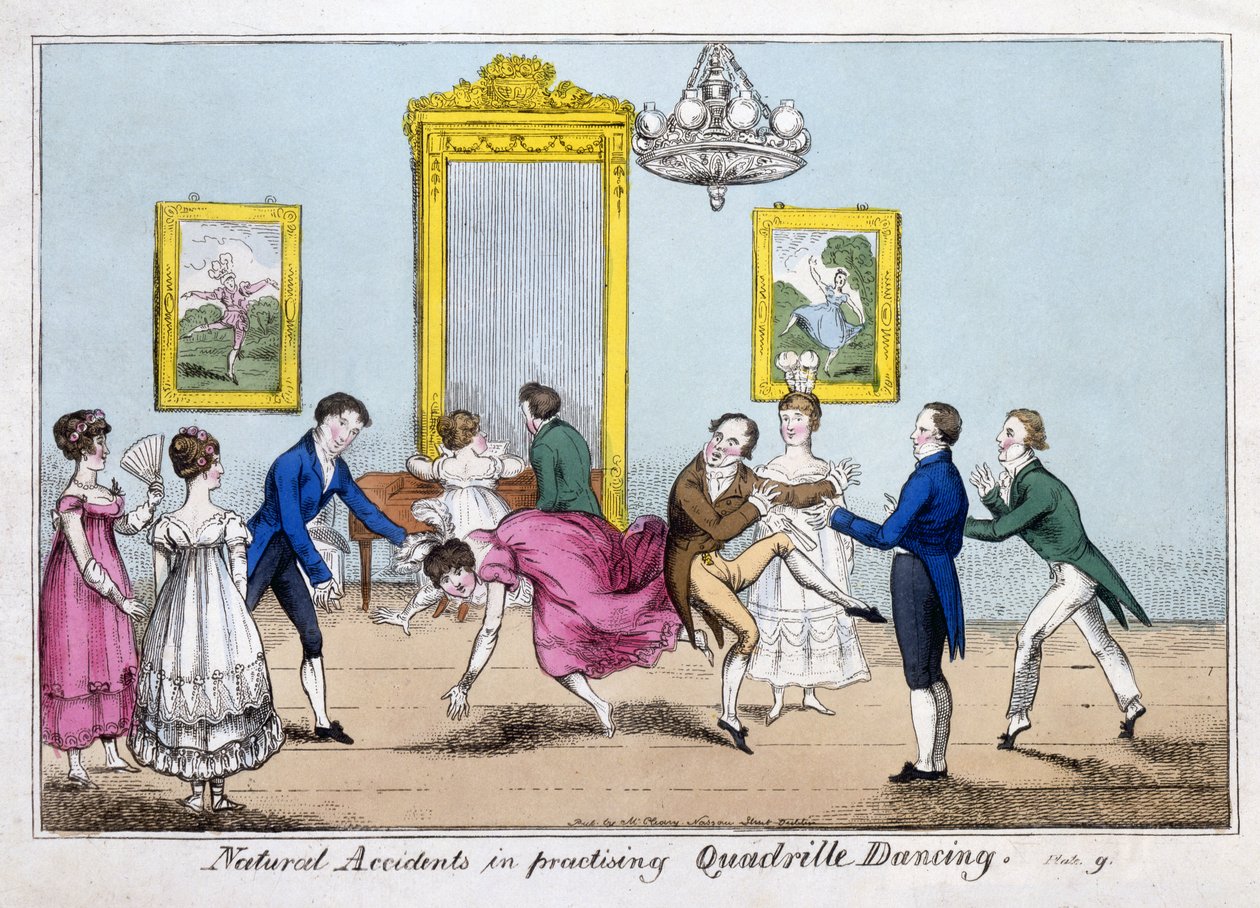 Natural Accidents in Practising Quadrille Dancing, pub. Cleary by English School