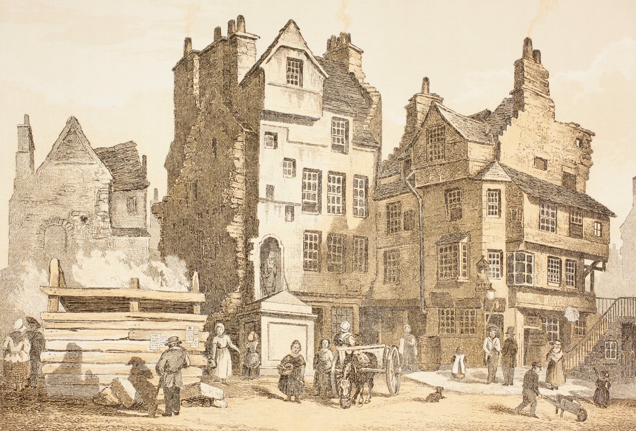 Netherbow House, Edinburgh as it was in 1843, from 