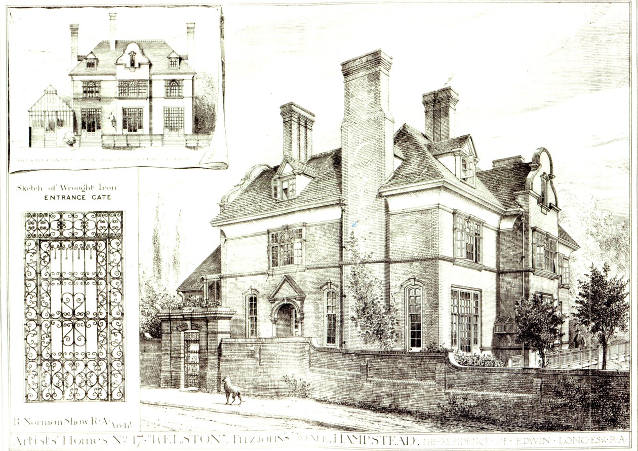 No.17 Kelston, St. Johns Avenue, from The Building News, 10th February 1882 by English School