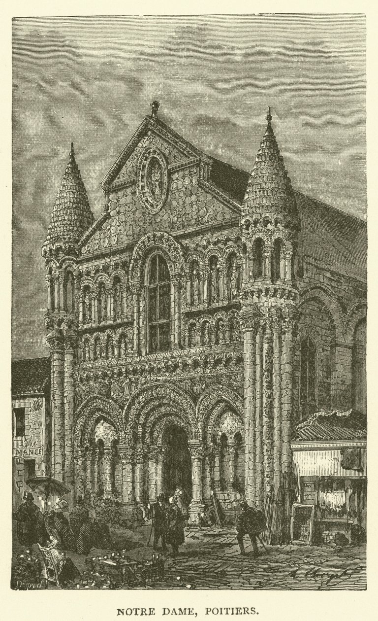 Notre Dame, Poitiers by English School